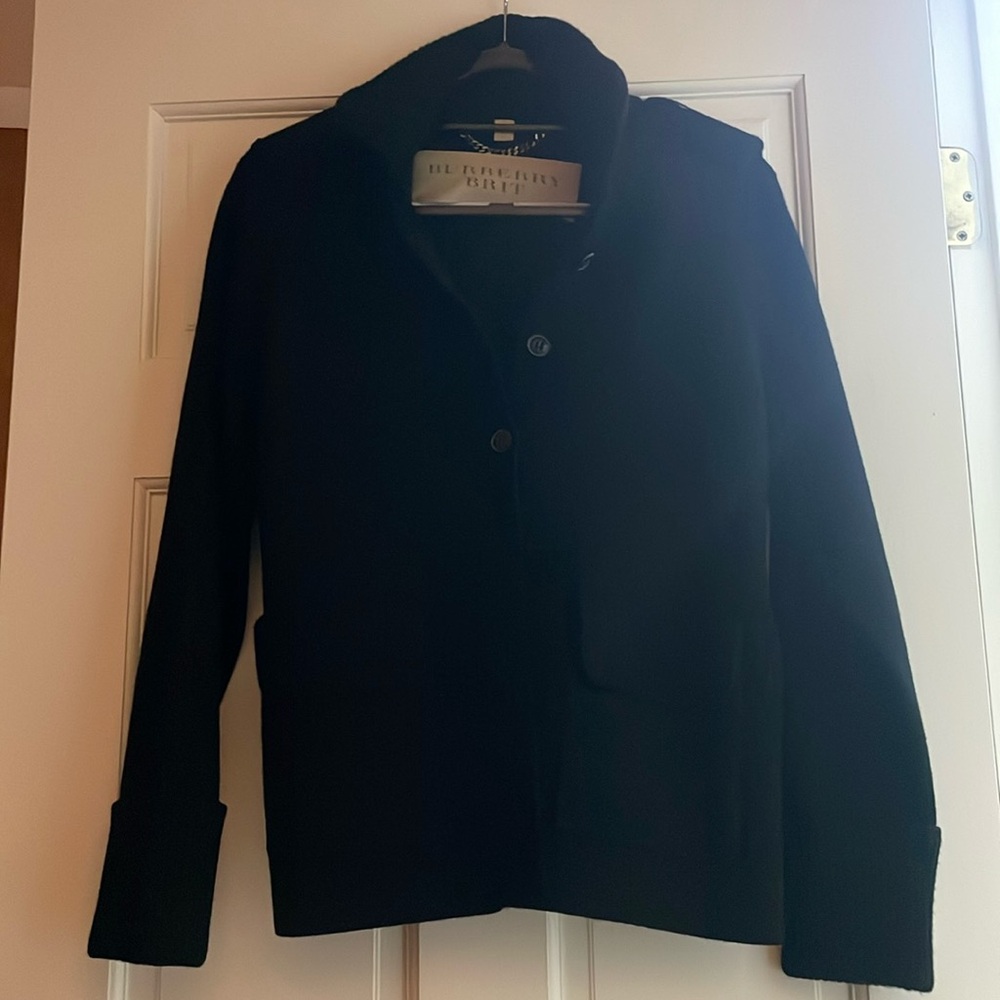 Burberry Women’s Wool Button Cardigan Sweater in size L